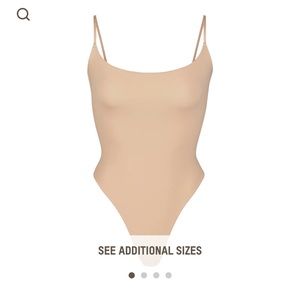 NWT SKIMS cami thong bodysuit - L